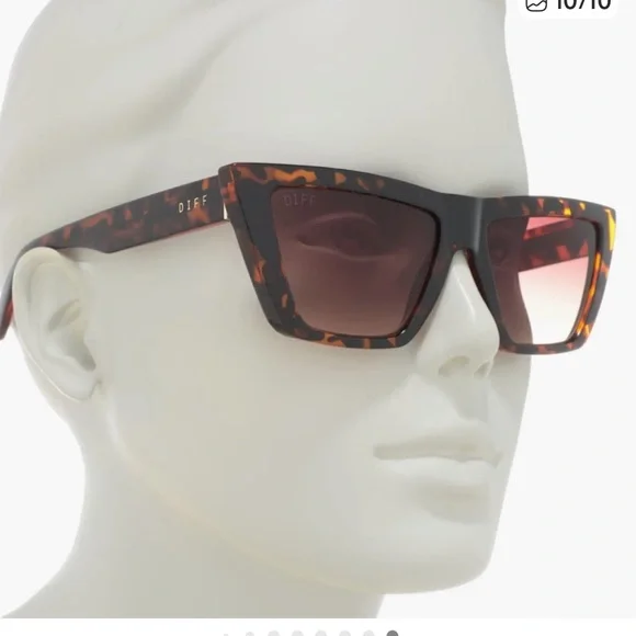 DIFF EYEWEAR 🔥 WINONA Tortoise Shell Sunglasses - Picture 4 of 10